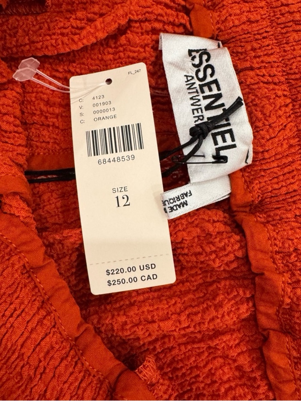 Anthropologie Wide-Leg Drawstring Pants in Rust - Picture 2 of 13